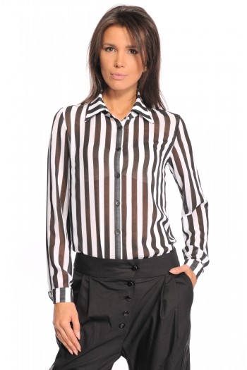 Shirt "Black & White Stripe"